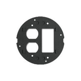 Hubbell S1SPDUSL SystemOne Duplex and Decorator Opening Sub-Plate